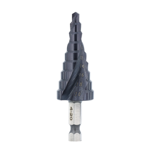 Step Drill Bit - M35 4-20mm (TiAlN Coating) Atlas Tools
