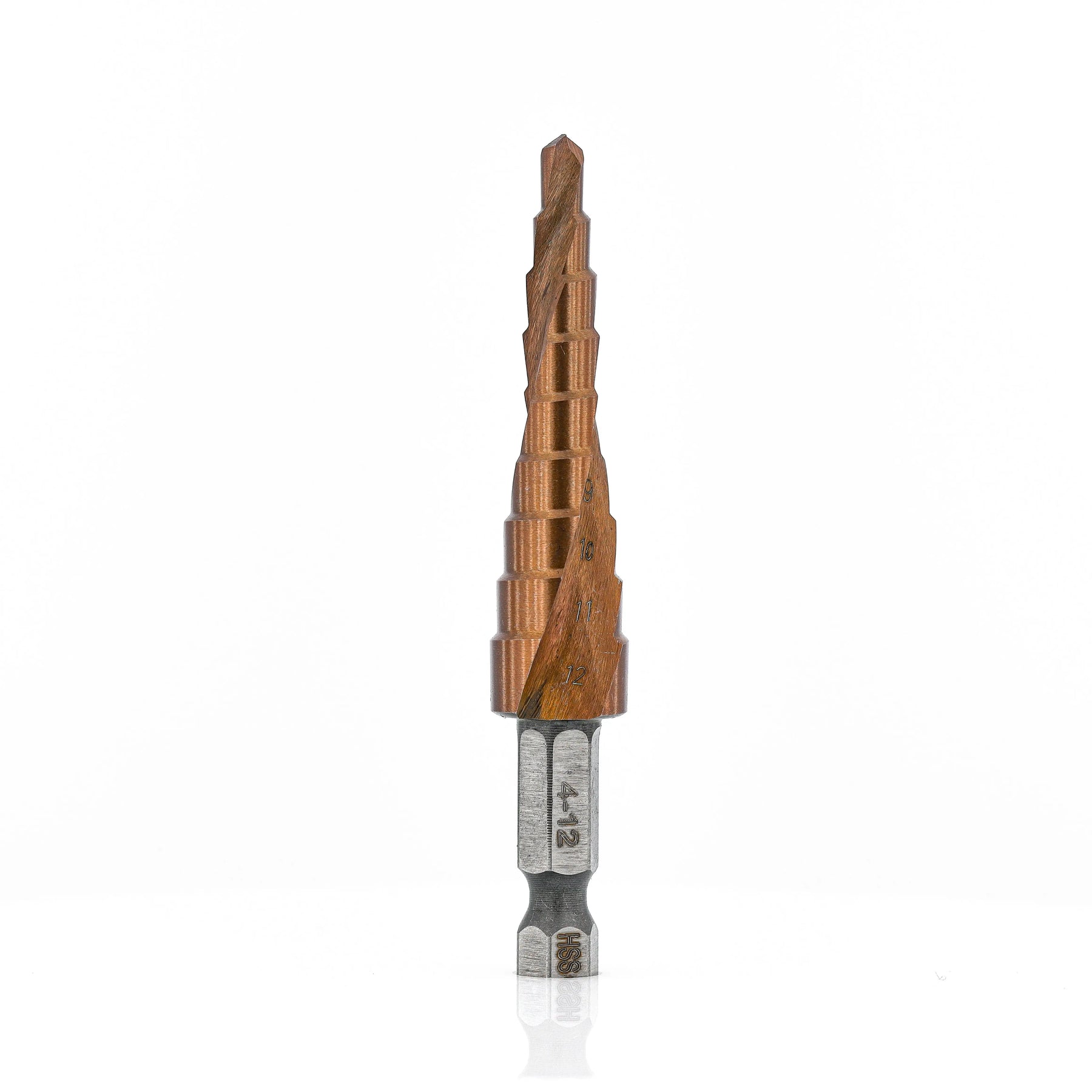 Step Drill Bit - M35 4-12mm 1mm (Uncoated) Atlas Tools