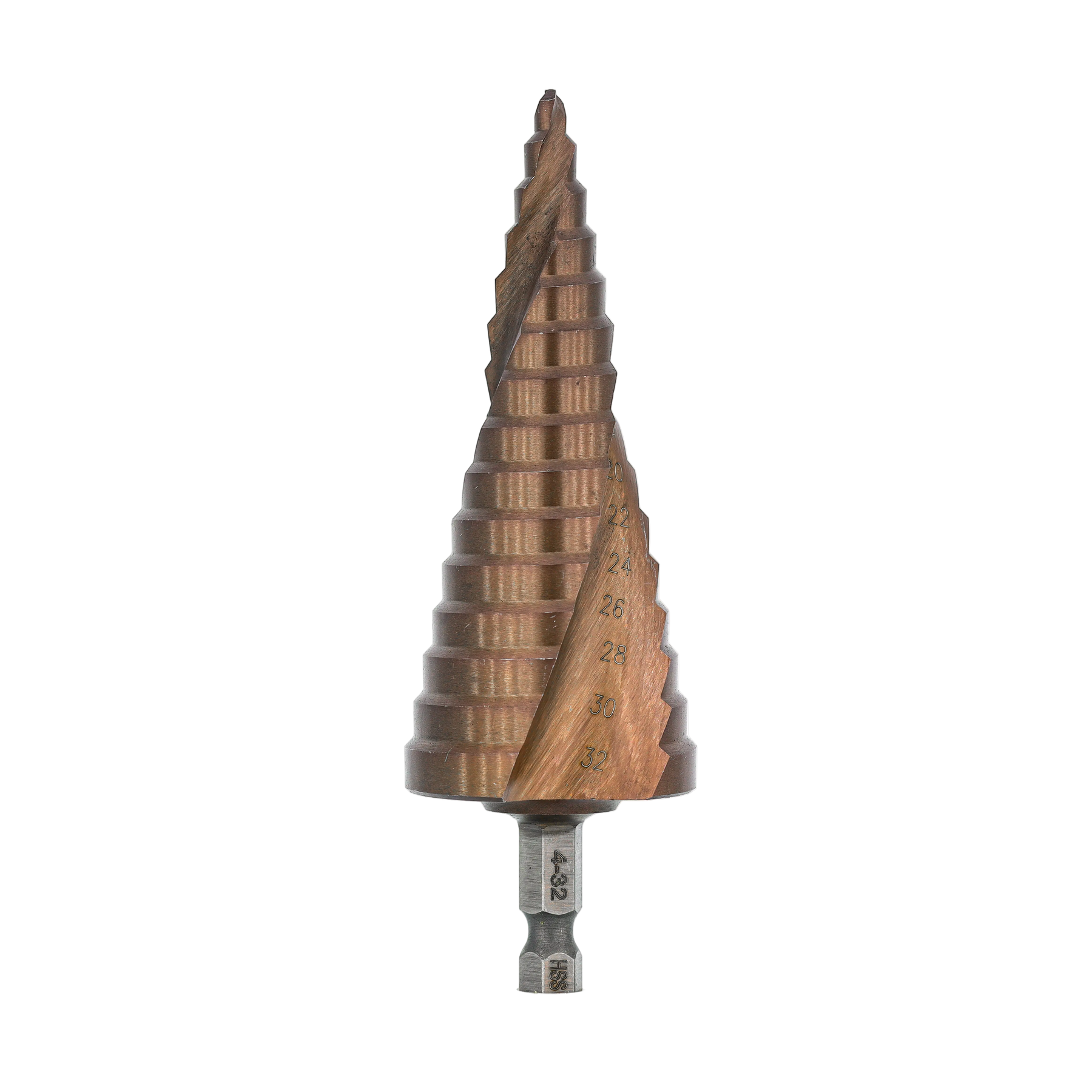 Step Drill Bit - M35 4-32mm (Uncoated) Atlas Tools