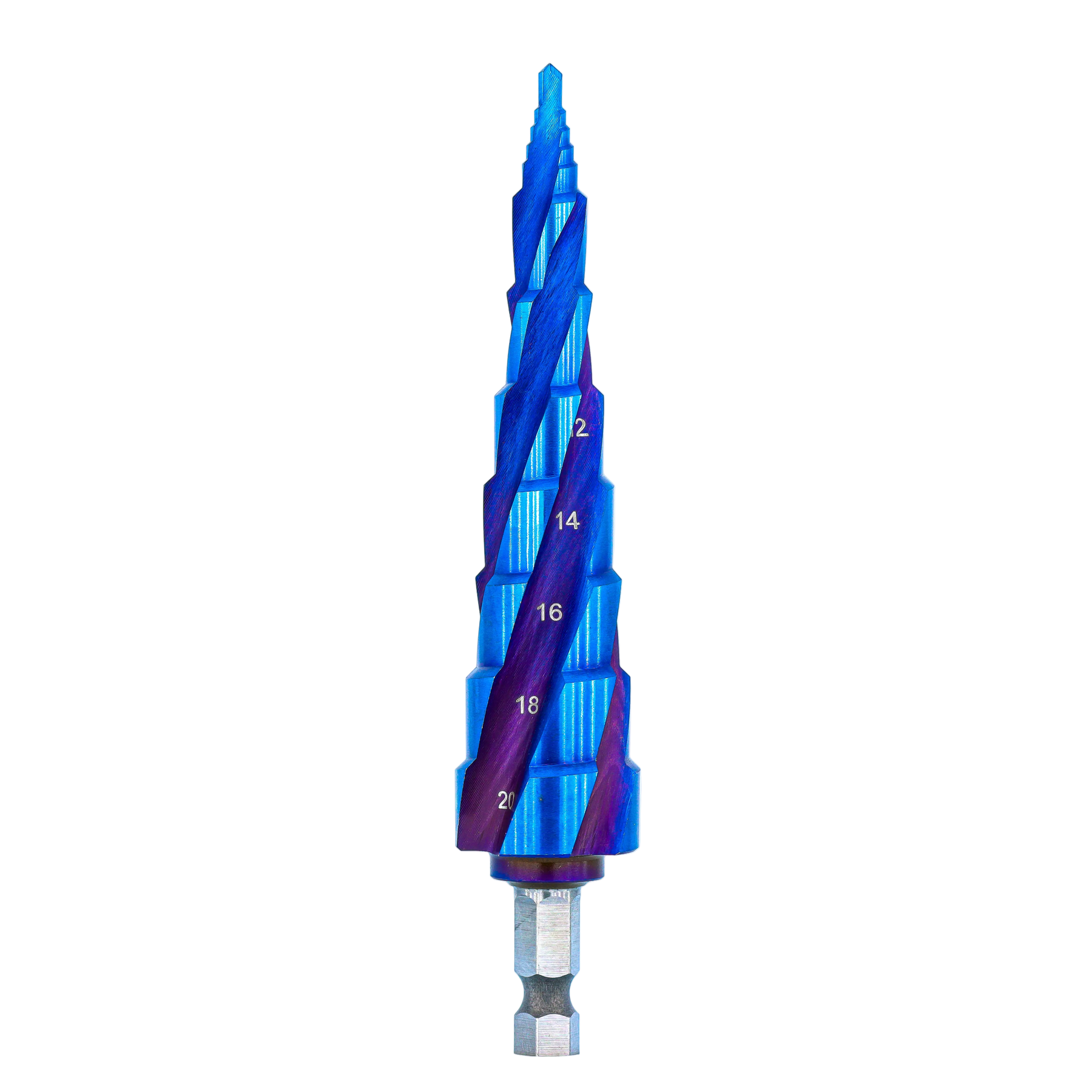 Step Drill Bit - M35 4-20mm ST (Nano Coating) Atlas Tools side view