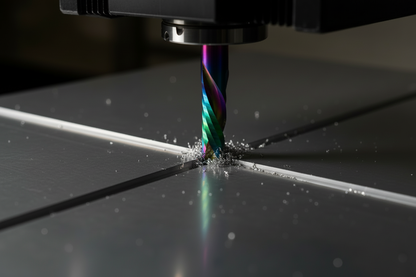 Compression bit cutting ACM with packed chips - alternate view