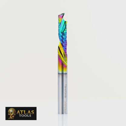 Atlas Tools Compression Router Bit 4x17 Video Rotating 360 Degrees