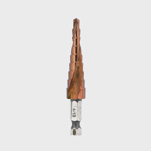 Step Drill Bit - M35 4-12mm 1mm (Uncoated)