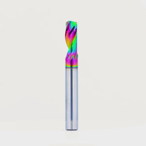 Video of Atlas Tools Up-Spiral Aluminium 6x15 (DLC Coating) Rotating Side Shot Full View