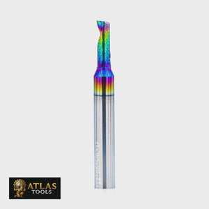 Atlas Tools Router Bit 4x12 6D Up Spiral Aluminium DLC VIDEO ROTATING