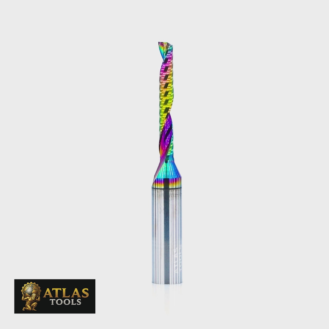 Atlas Tools Router Bit 3x22 6D General Purpose DLC VIDEO ROTATING